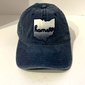 Home Free Cap Ohio Heart Blue Cap Adjustable strap One Size
